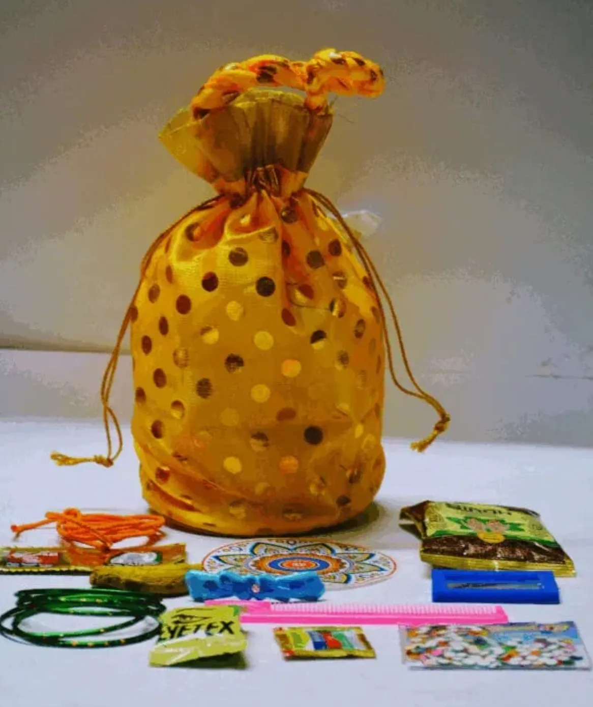 Polka Dots Potli Combo 1pc